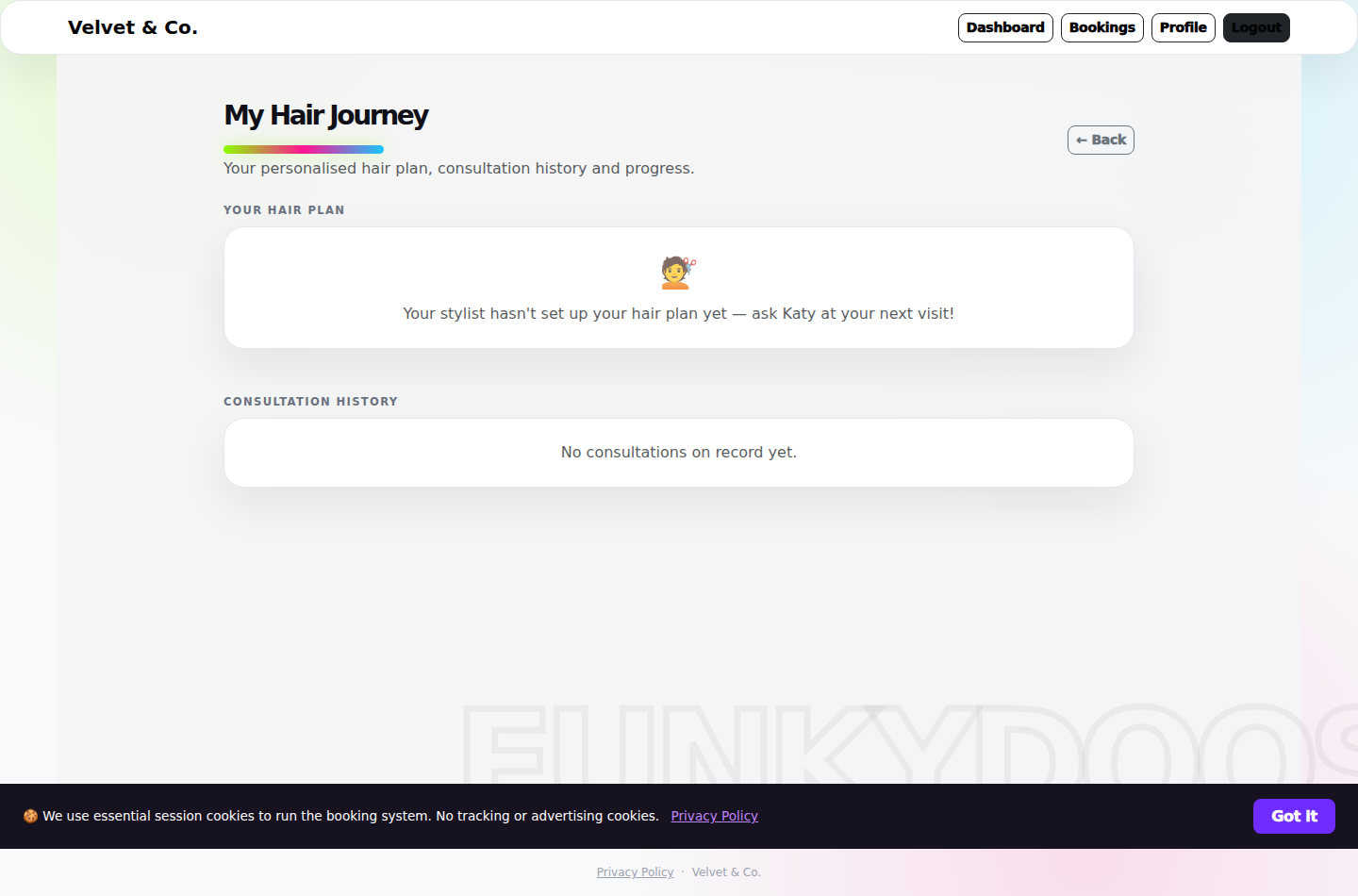 Bookchair hair journey and colour lab